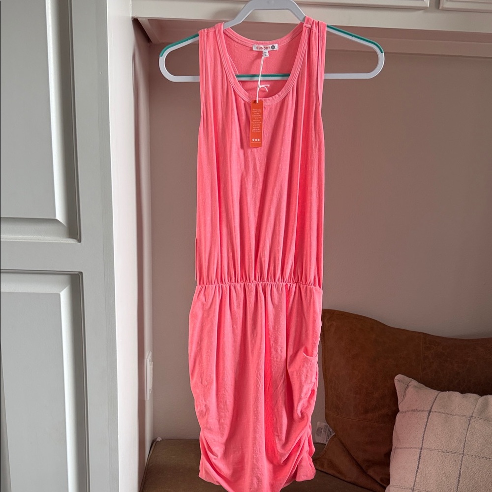 Sundry Neon Pink Tank Dress